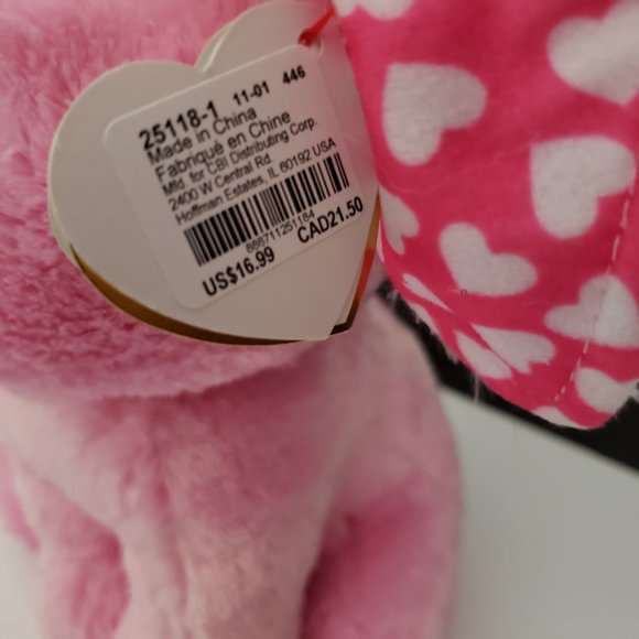 Ty Beanie Boos SUGAR the Pink Elephant (10 Inch) NEW MINT with TAGS Retired - Picture 5 of 12